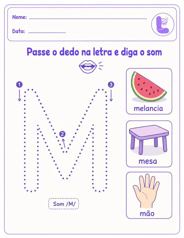 Exemplo de atividade: Alfabetização
